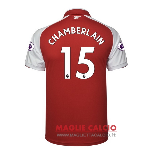 nuova maglietta arsenal 2017-2018 chamberlain 15 prima